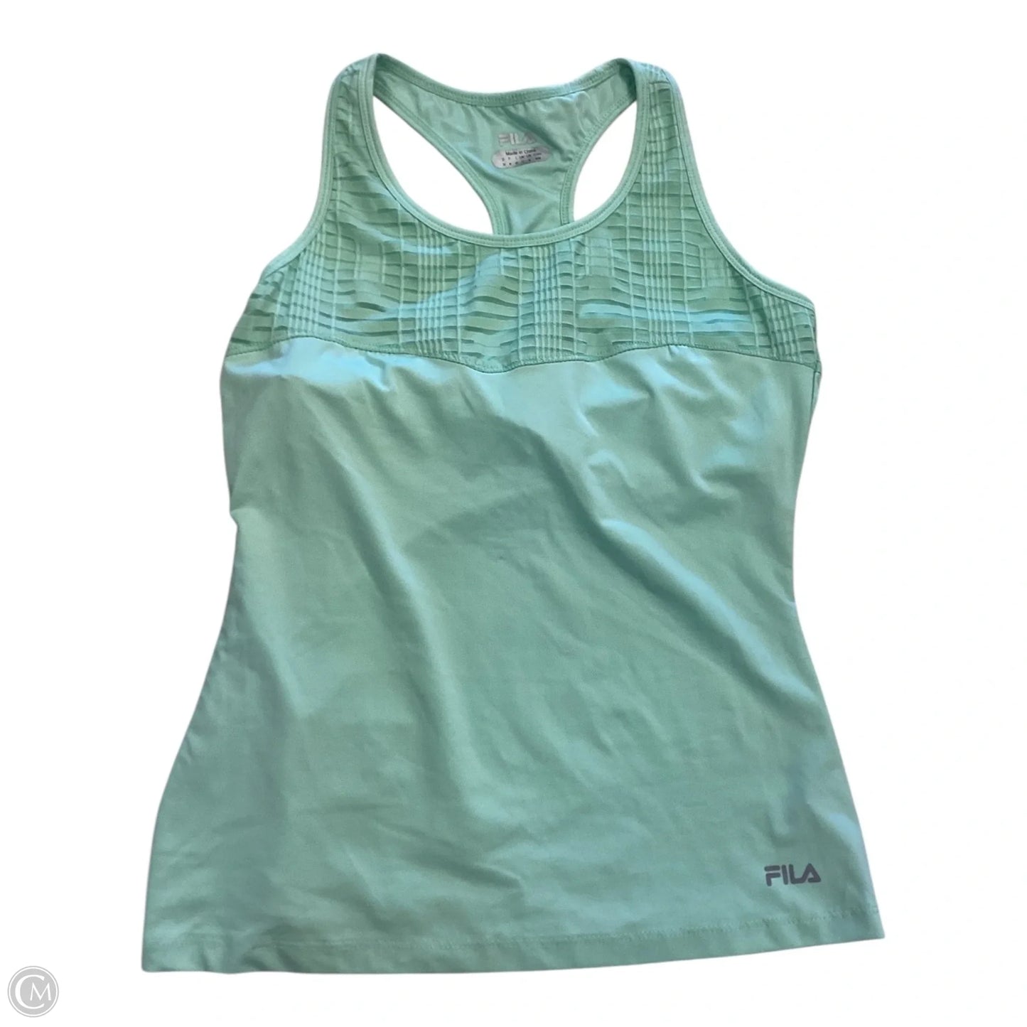 Athletic Tank Top By Fila In Green, Size: M