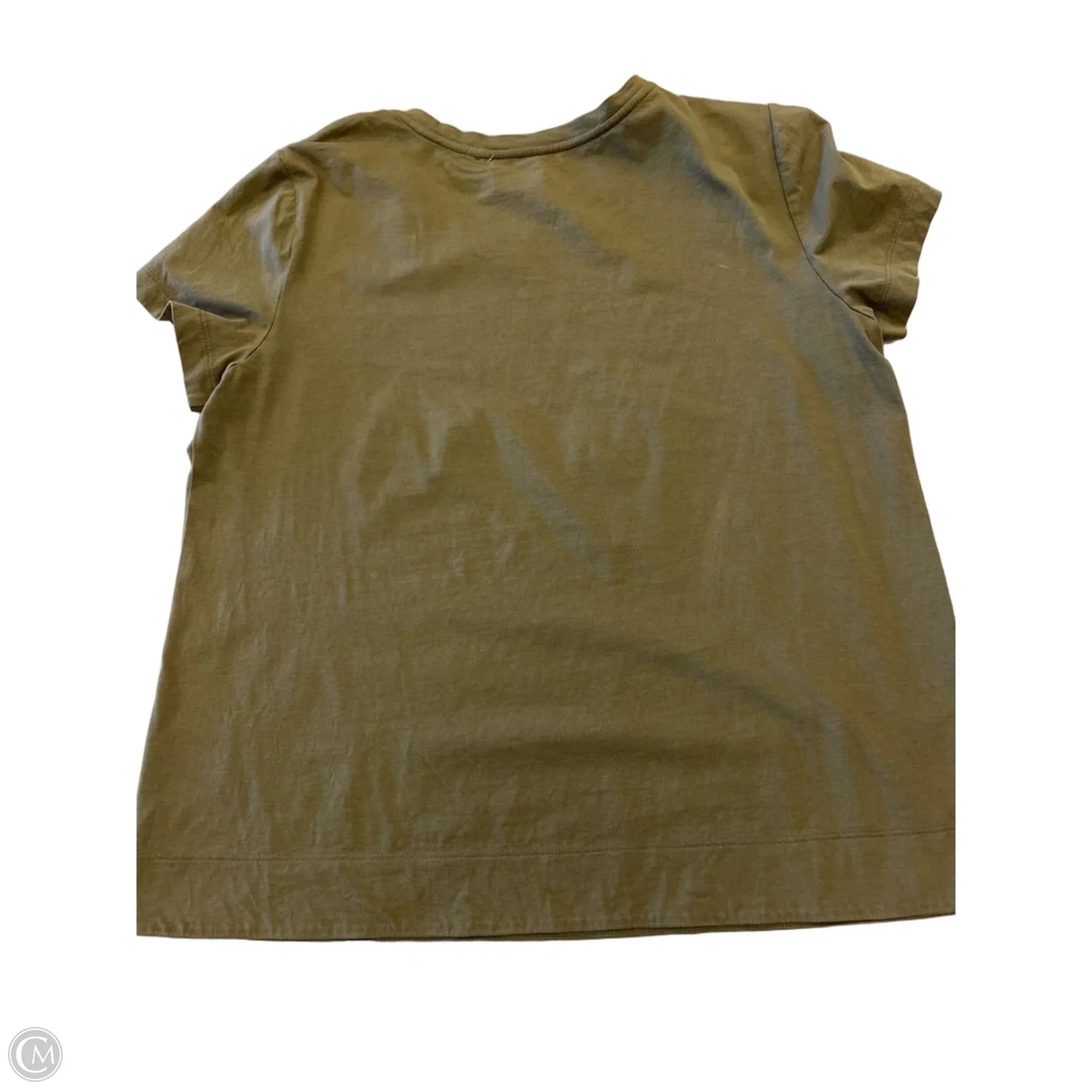 Top Short Sleeve Designer By Lafayette 148 In Green, Size: M
