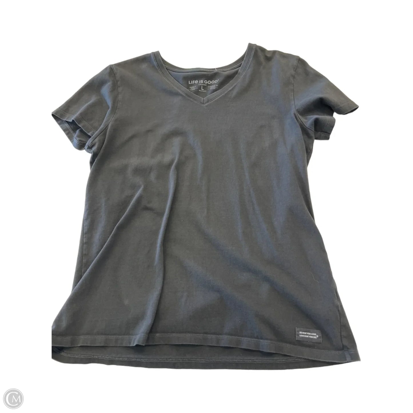 Top Short Sleeve Basic By Life Is Good In Black, Size: L