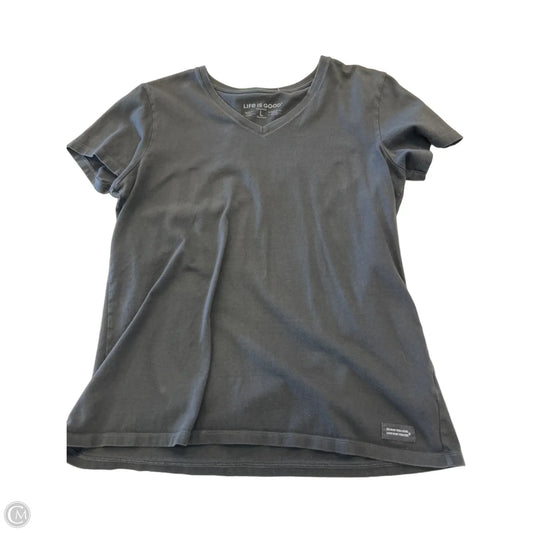 Top Short Sleeve Basic By Life Is Good In Black, Size: L
