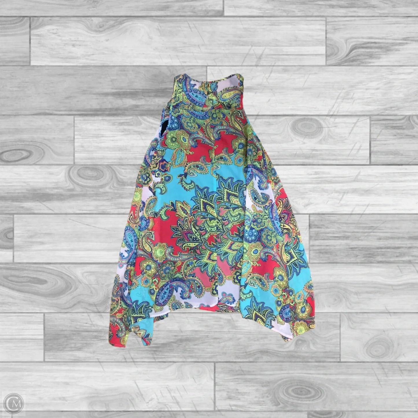 Dress Casual Short By Signature By Robbie Bee In Paisley Print, Size: Sp