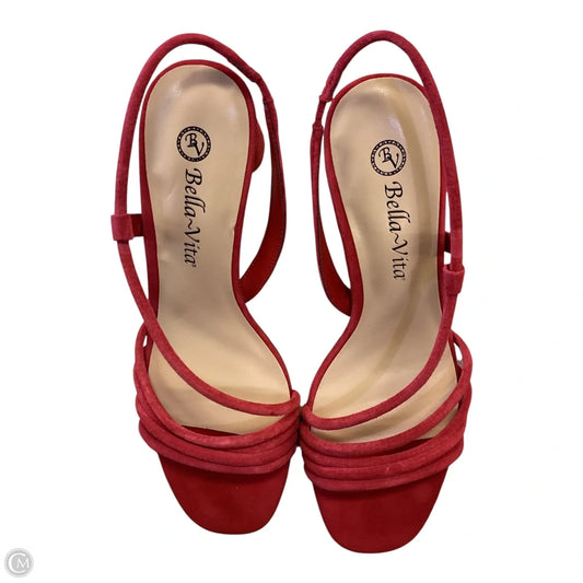 Shoes Heels Block By Clothes Mentor In Red, Size: 8