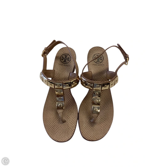 Sandals Designer By Tory Burch In Tan, Size: 8.5