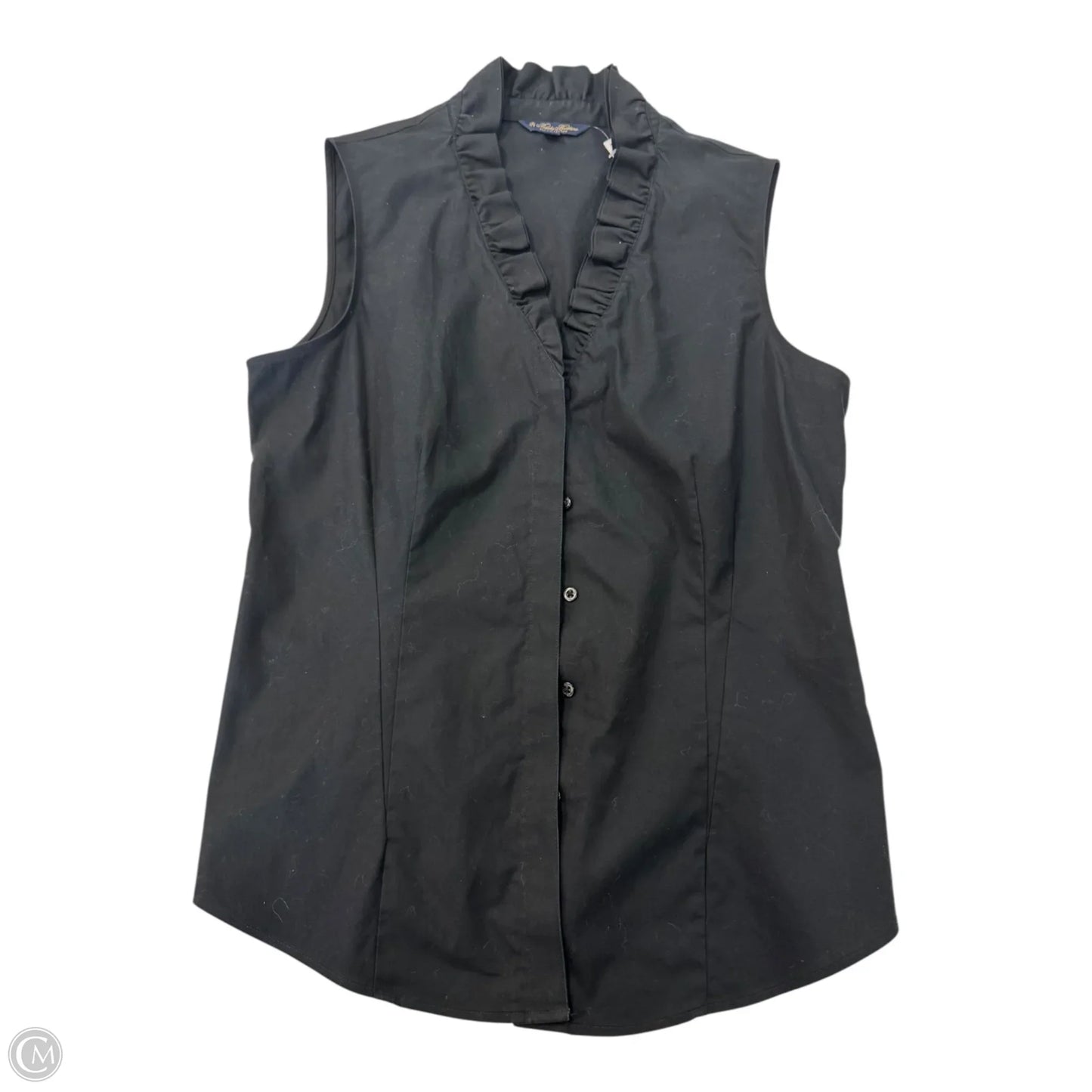 Top Sleeveless By Brooks Brothers In Black, Size: 12