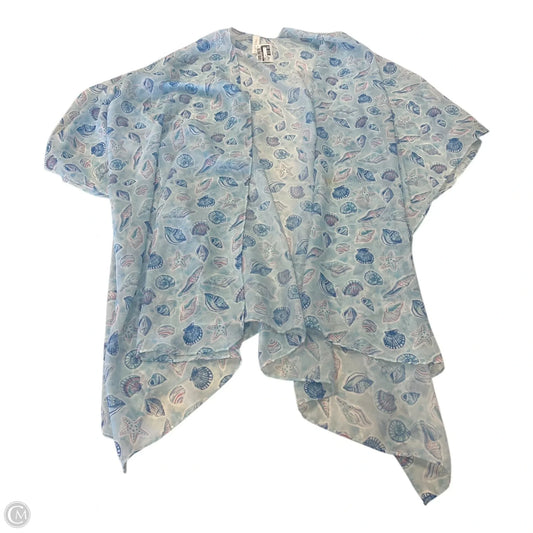 Kimono By Clothes Mentor In Nautical Print, Size: Osfm