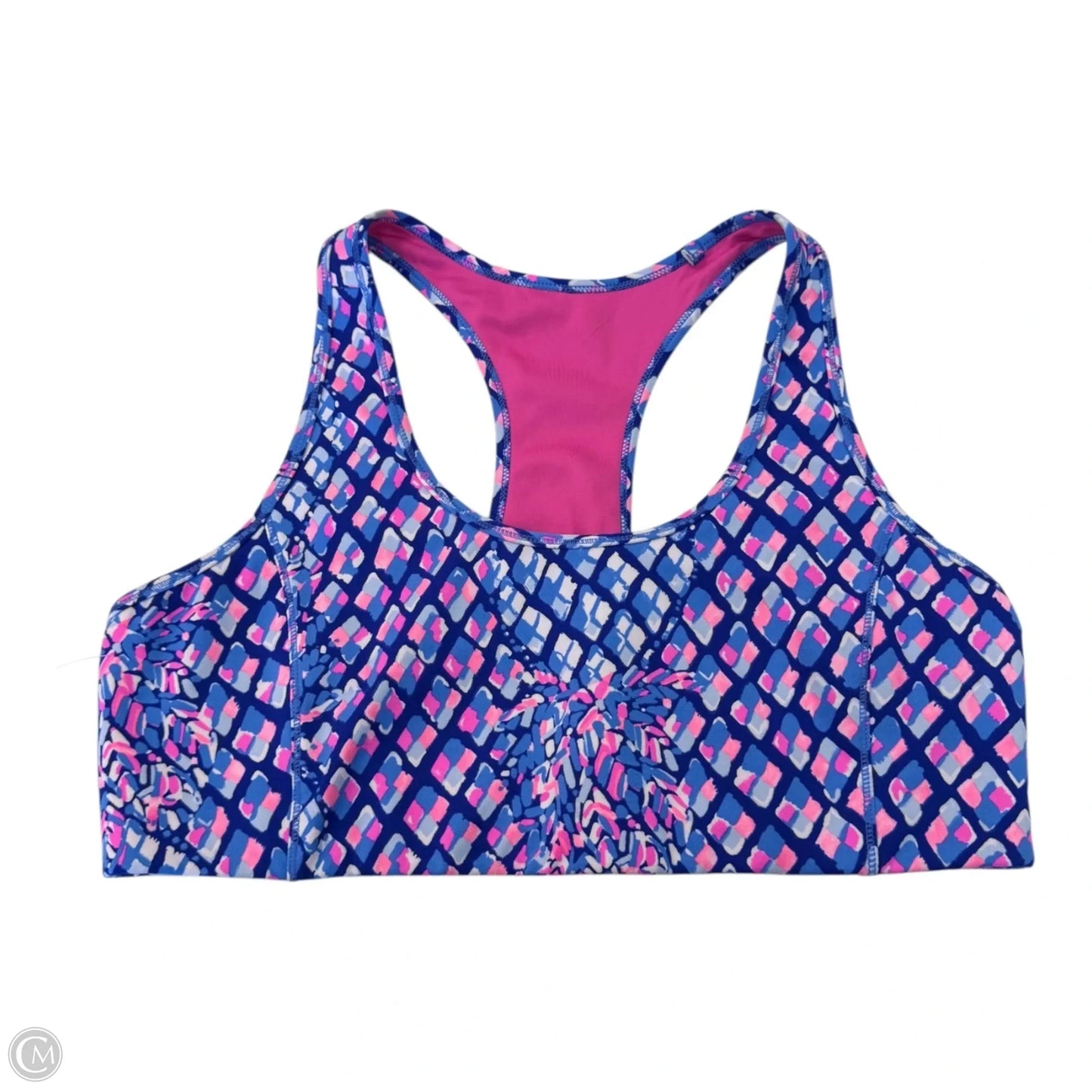 Top Sleeveless Designer By Lilly Pulitzer In Blue & Pink, Size: Xl