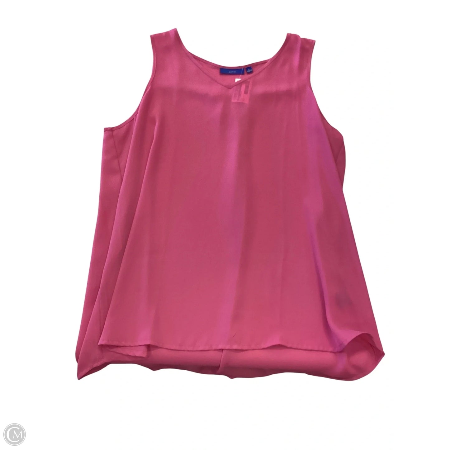 Top Sleeveless By Apt 9 In Pink, Size: L