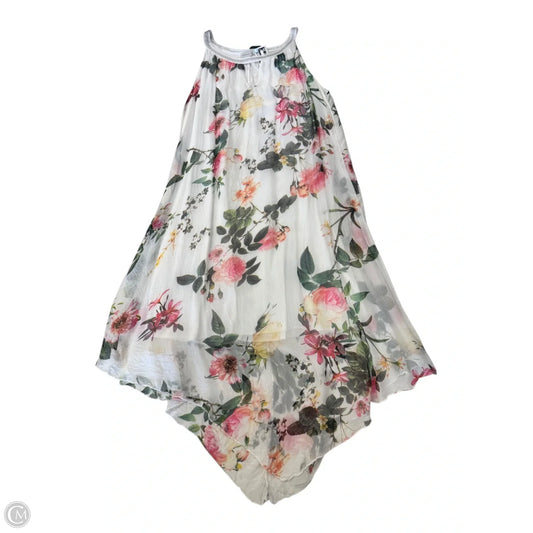 Dress Casual Midi By Clothes Mentor In Floral Print, Size: Osfm