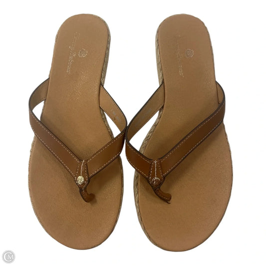 Sandals Flip Flops By Tommy Bahama In Tan, Size: 7.5