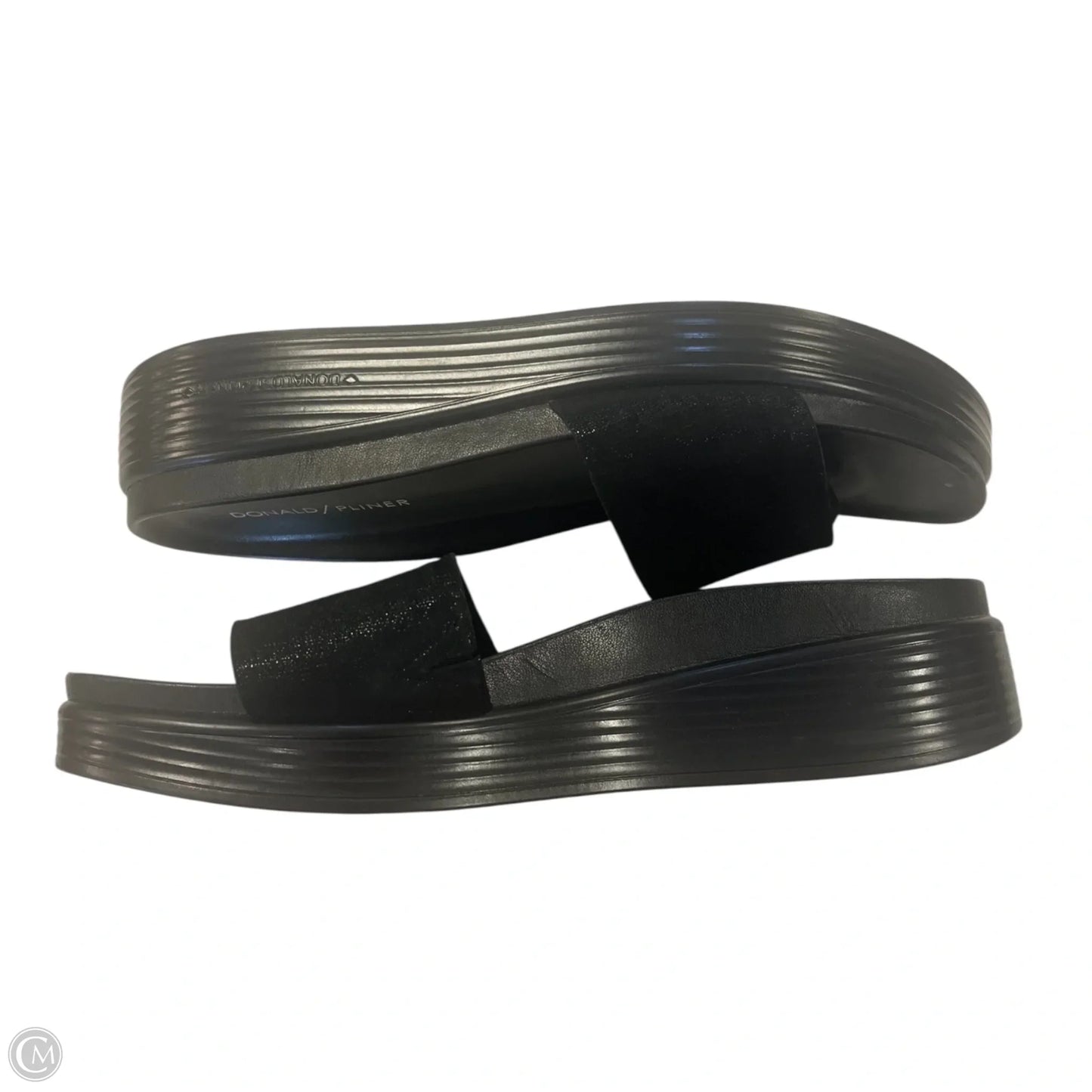 Sandals Flip Flops By Donald Pliner In Black, Size: 8.5