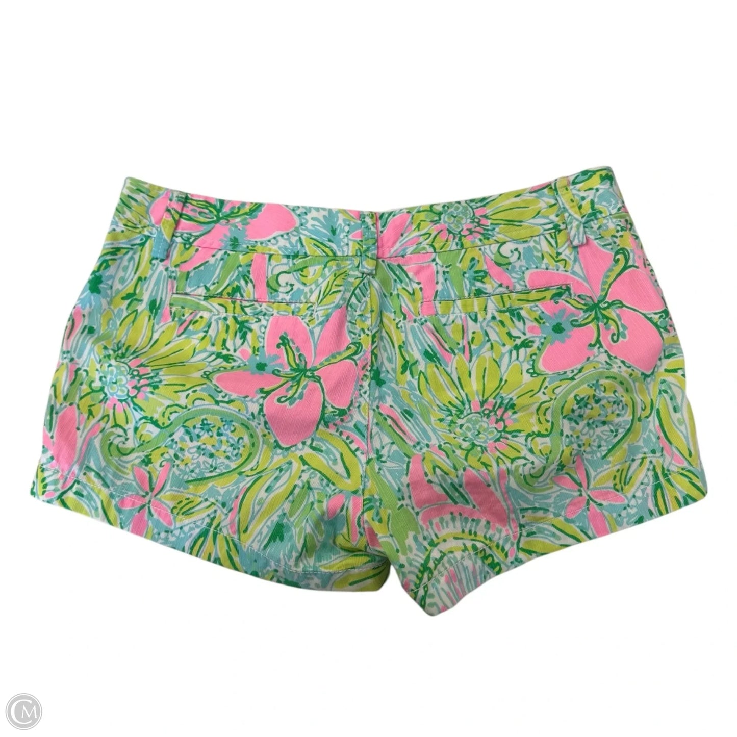 Shorts Designer By Lilly Pulitzer In Green & Pink, Size: 12