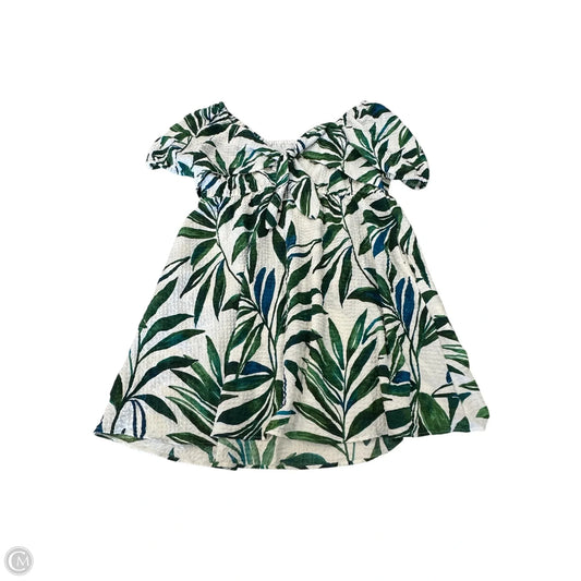 Dress Casual Midi By Time And Tru In Tropical Print, Size: Xl