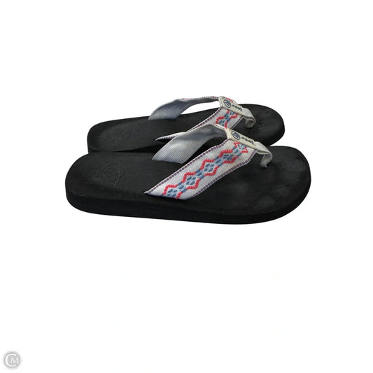 Sandals Flip Flops By Reef In Blue & Pink, Size: 8