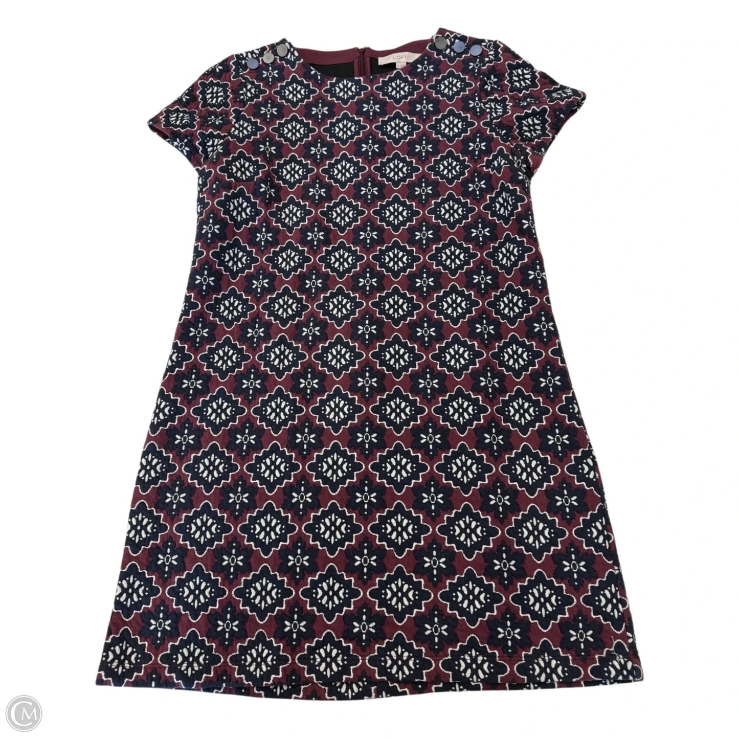 Dress Work By Loft In Floral Print, Size: 14