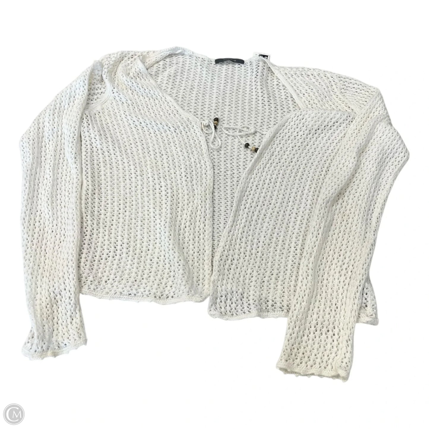 Cardigan By Liz Claiborne In Cream, Size: Osfm