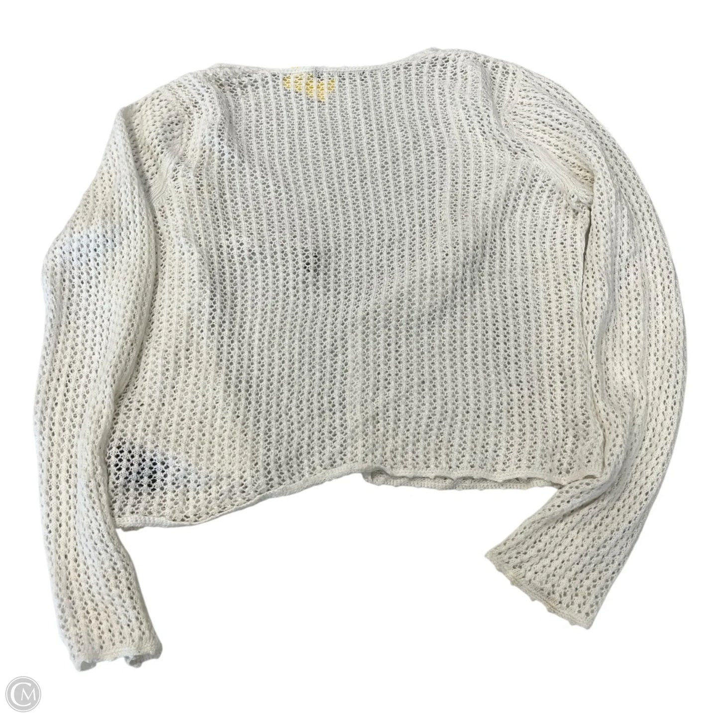 Cardigan By Liz Claiborne In Cream, Size: Osfm