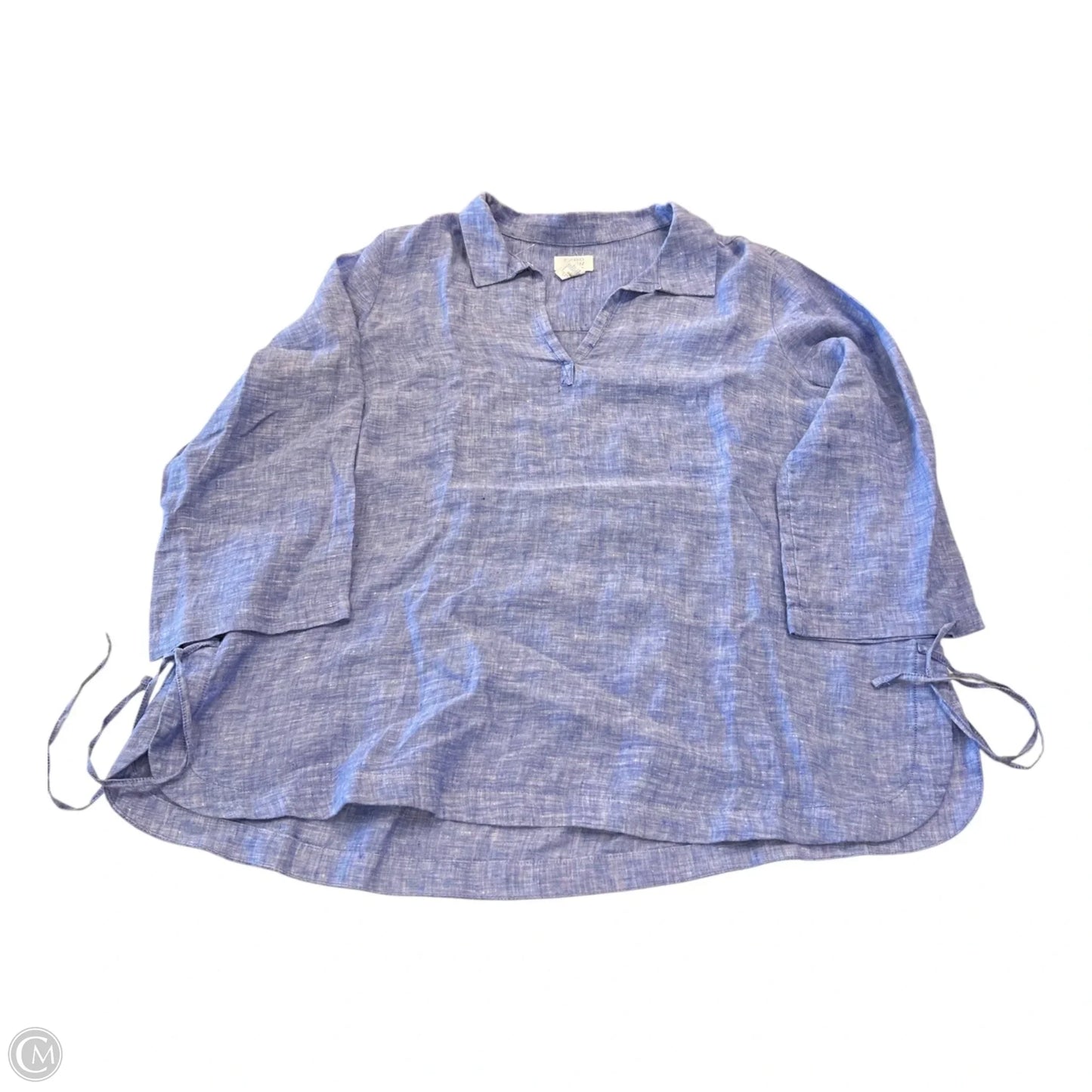 Top Long Sleeve By Sigrid Olsen In Blue, Size: Xl