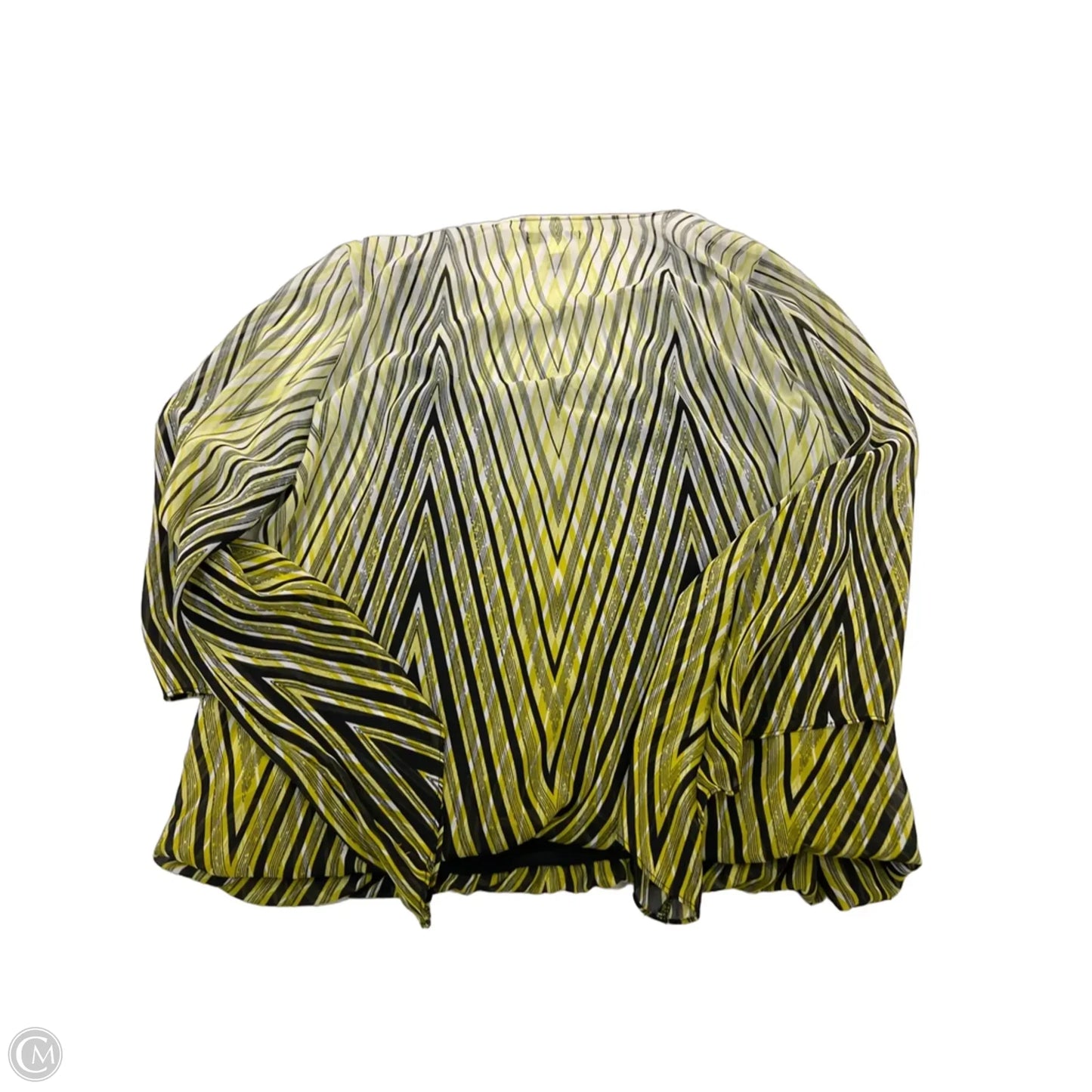 Top 2pc 3/4 Sleeve By Alfani In Striped Pattern, Size: L
