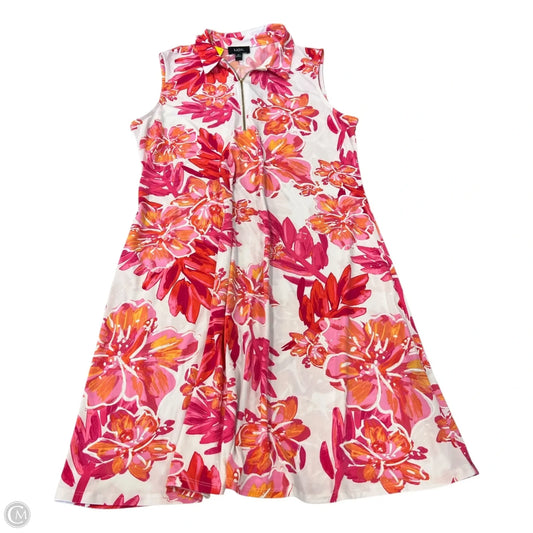 Dress Casual Short By Msk In Floral Print, Size: Xl
