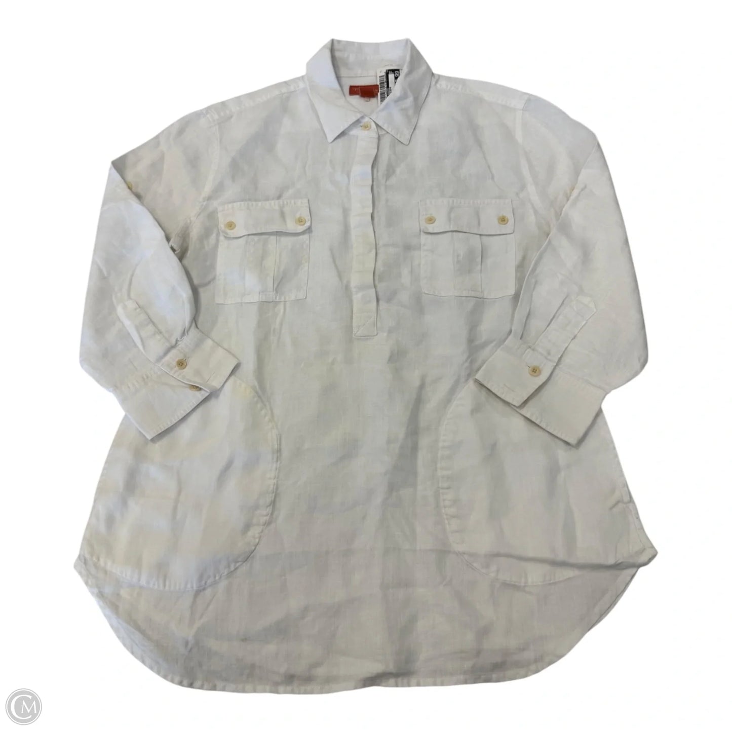 Top 3/4 Sleeve By Tommy Bahama In White, Size: S