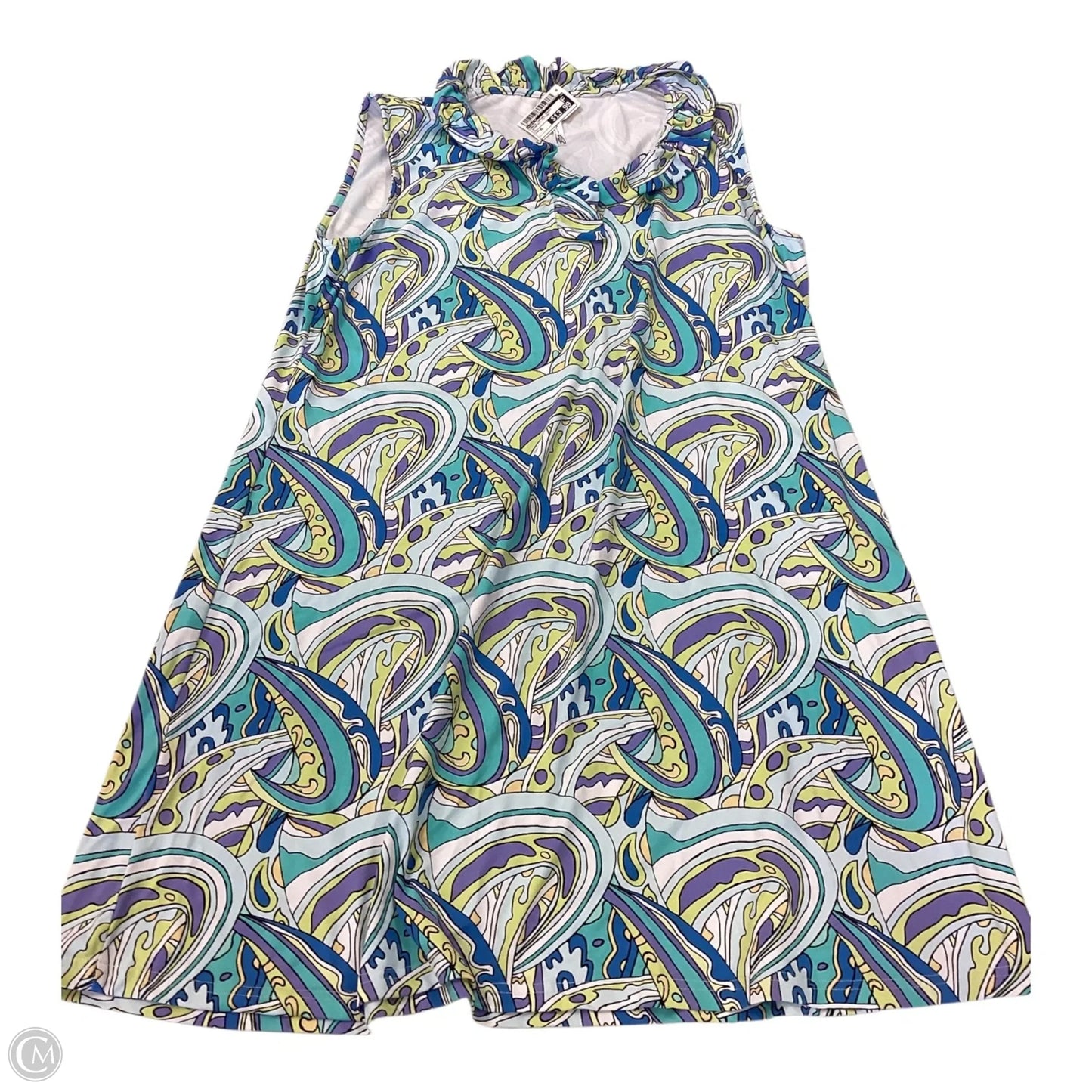 Dress Casual Short By Lulu B In Geometric Pattern, Size: Xl