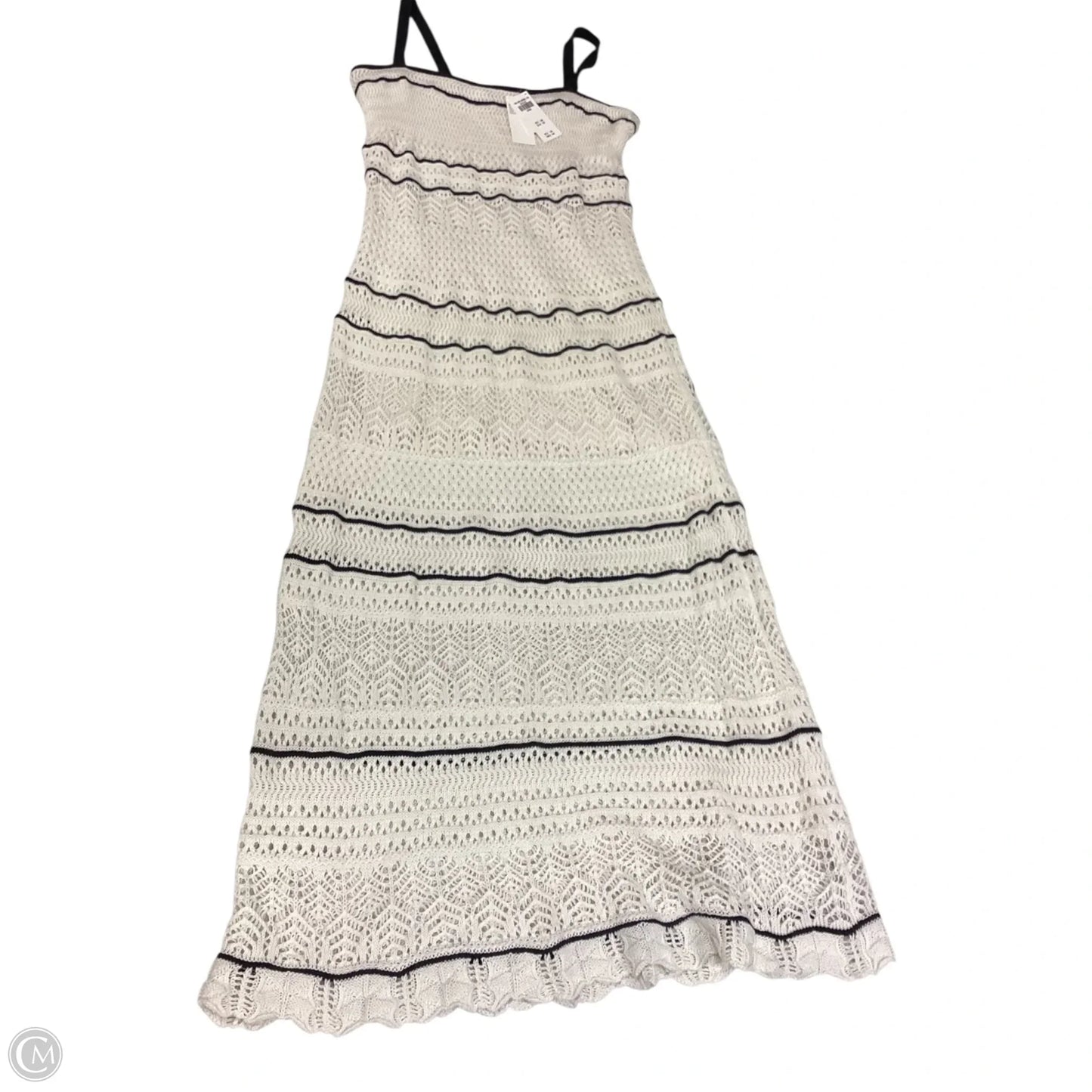 Dress Casual Maxi By Abercrombie And Fitch In Black & Cream, Size: L
