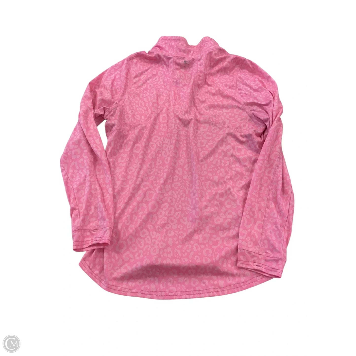 Athletic Top Long Sleeve Collar By Danskin In Pink, Size: M