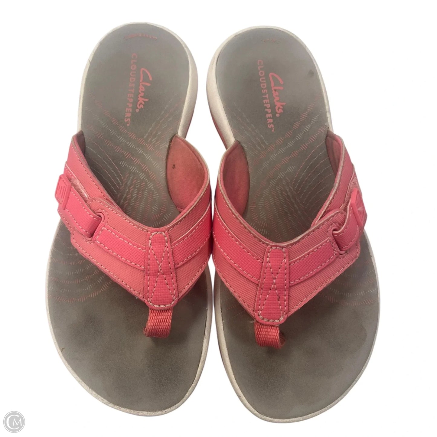 Sandals Flip Flops By Clarks In Pink, Size: 6