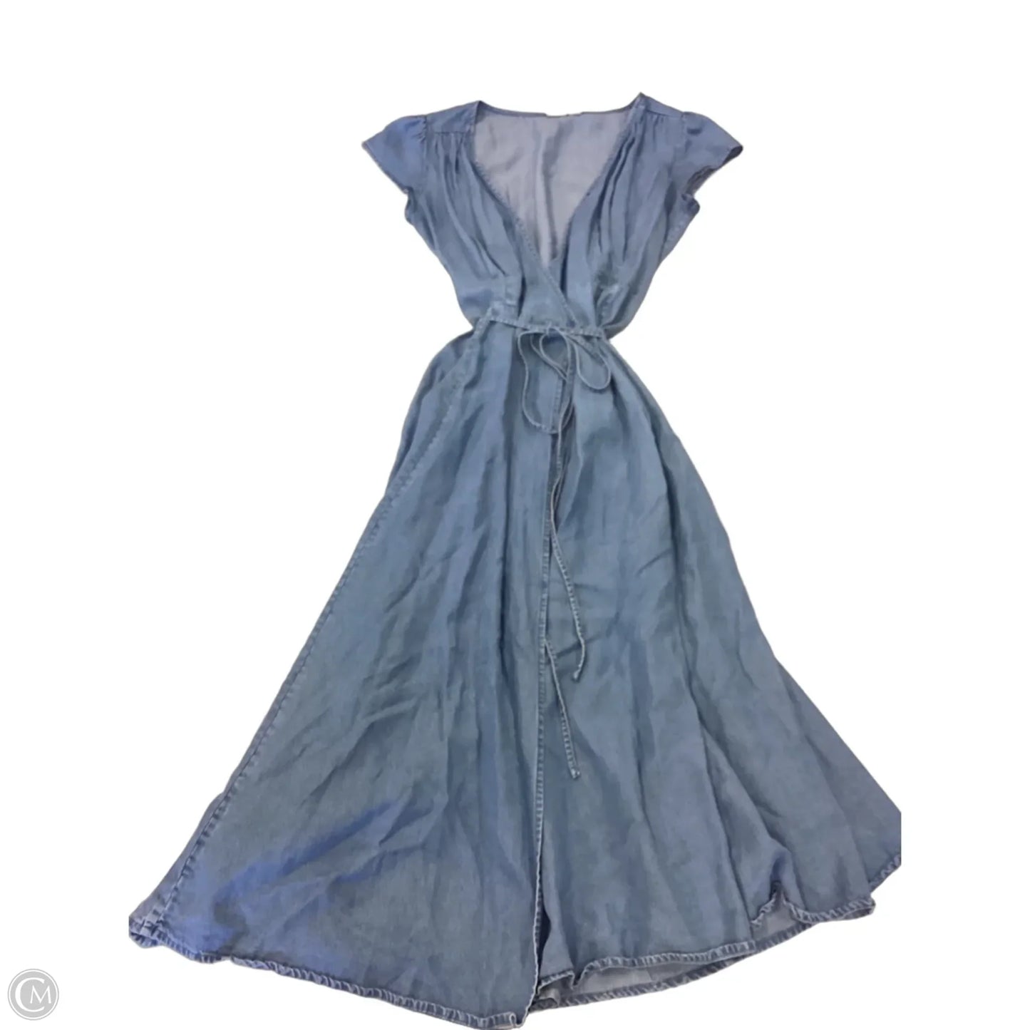 Dress Casual Midi By Gap In Blue, Size: Xs