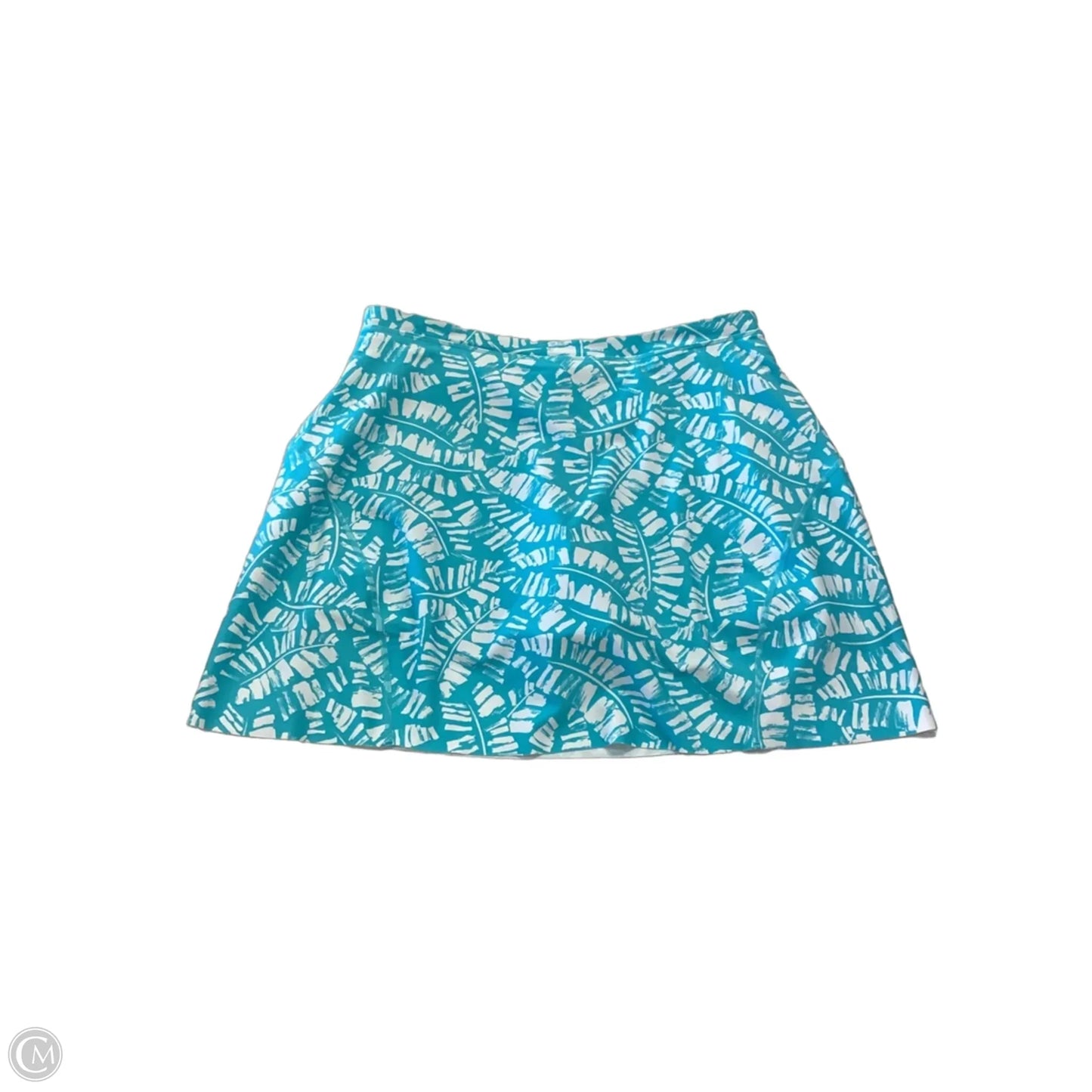 Athletic Skort By Tommy Hilfiger In Blue & White, Size: L