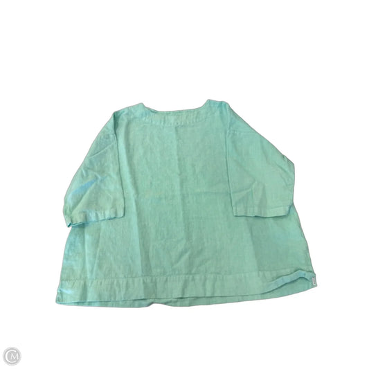 Top 3/4 Sleeve By Bryn Walker In Green, Size: L