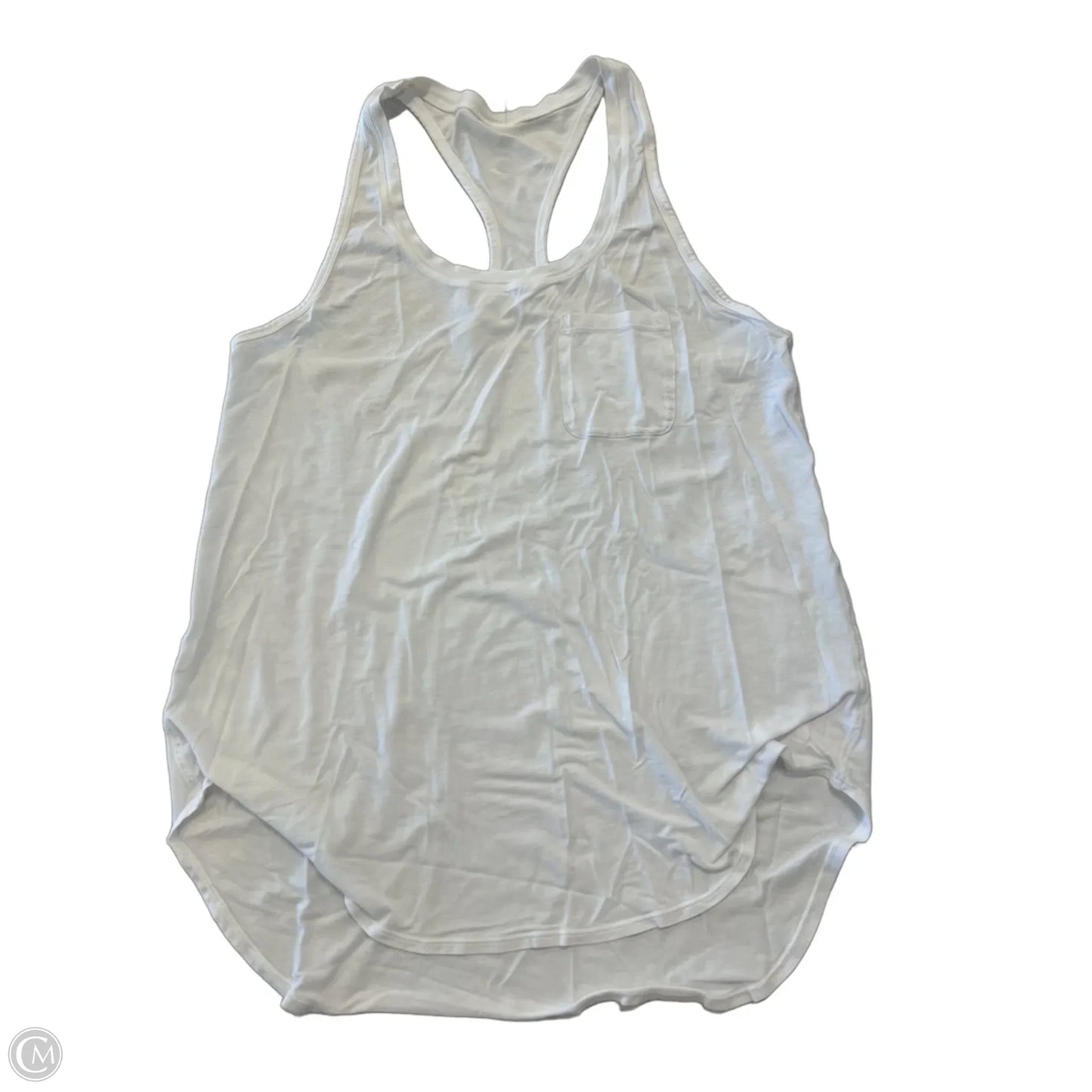 Athletic Tank Top By Lululemon In White, Size: 6