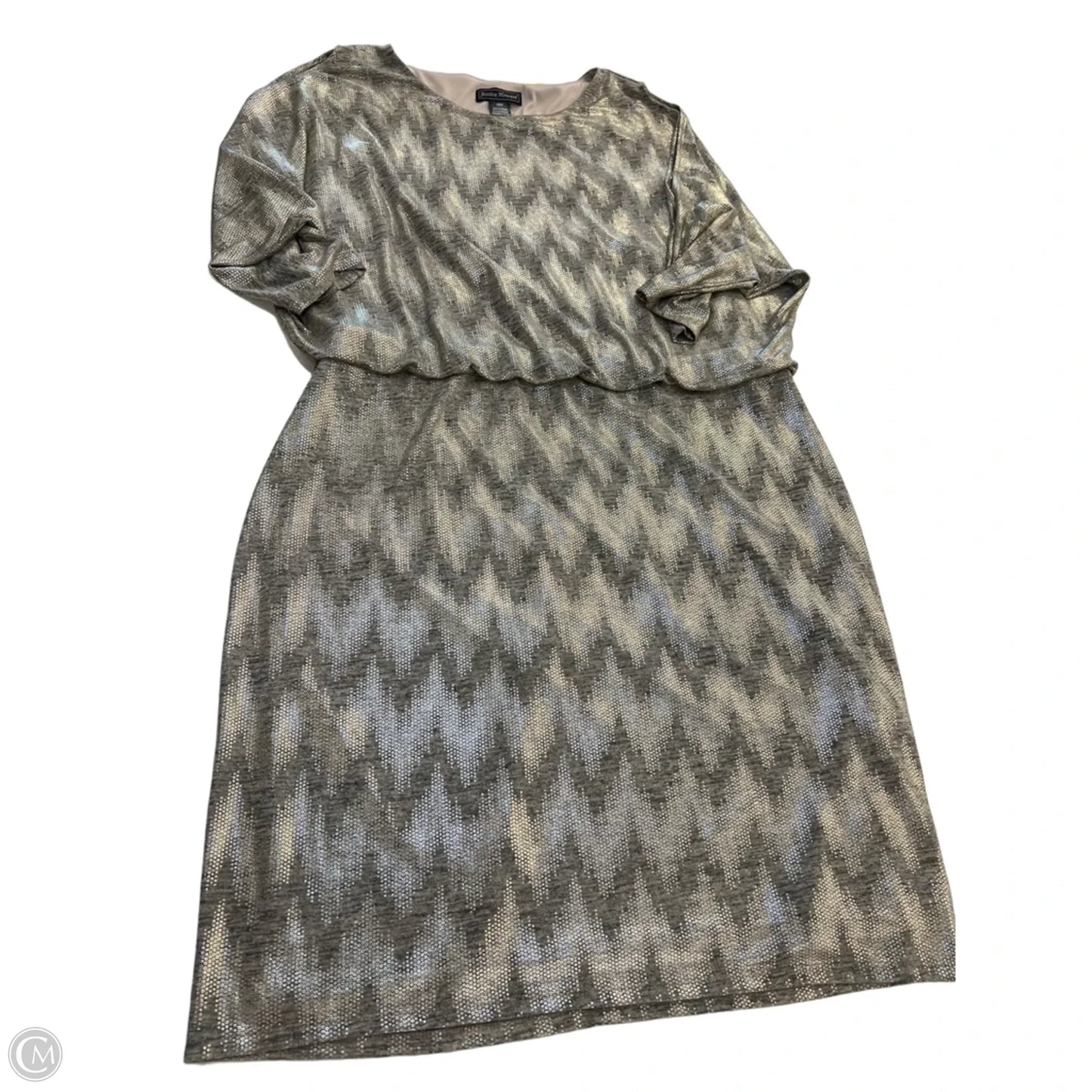 Dress Party Midi By Jessica Howard In Gold, Size: 16