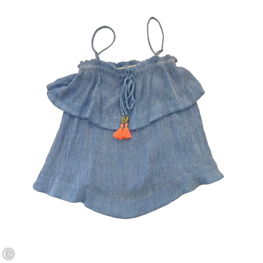 Top Sleeveless Designer By Lilly Pulitzer In Blue & Orange, Size: Xxs