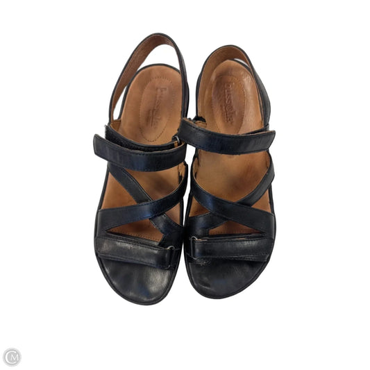 Sandals Heels Wedge By Bussola In Black, Size: 7.5