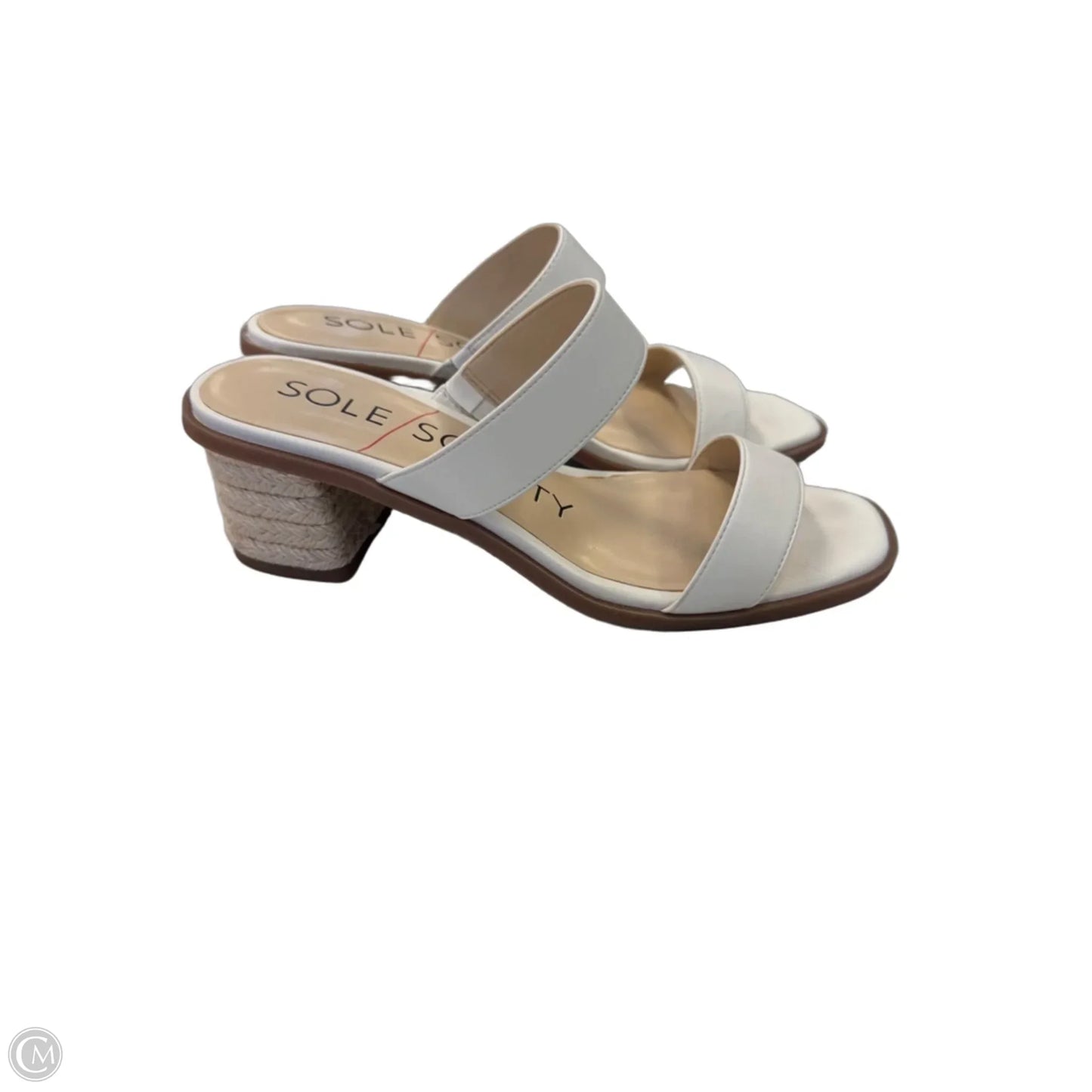 Shoes Heels Block By Sole Society In White, Size: 7.5