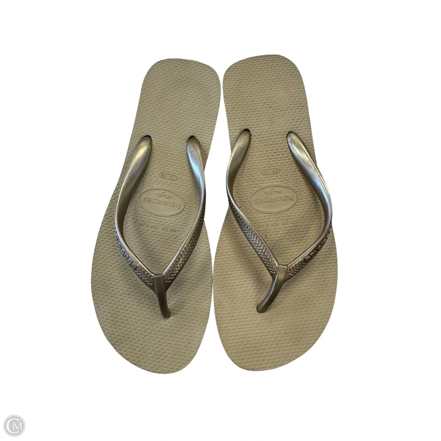 Sandals Flip Flops By Havaianas In Beige, Size: 8.5