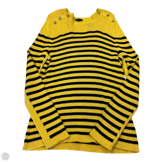 Sweater By Talbots In Striped, Size: Petite   Xl
