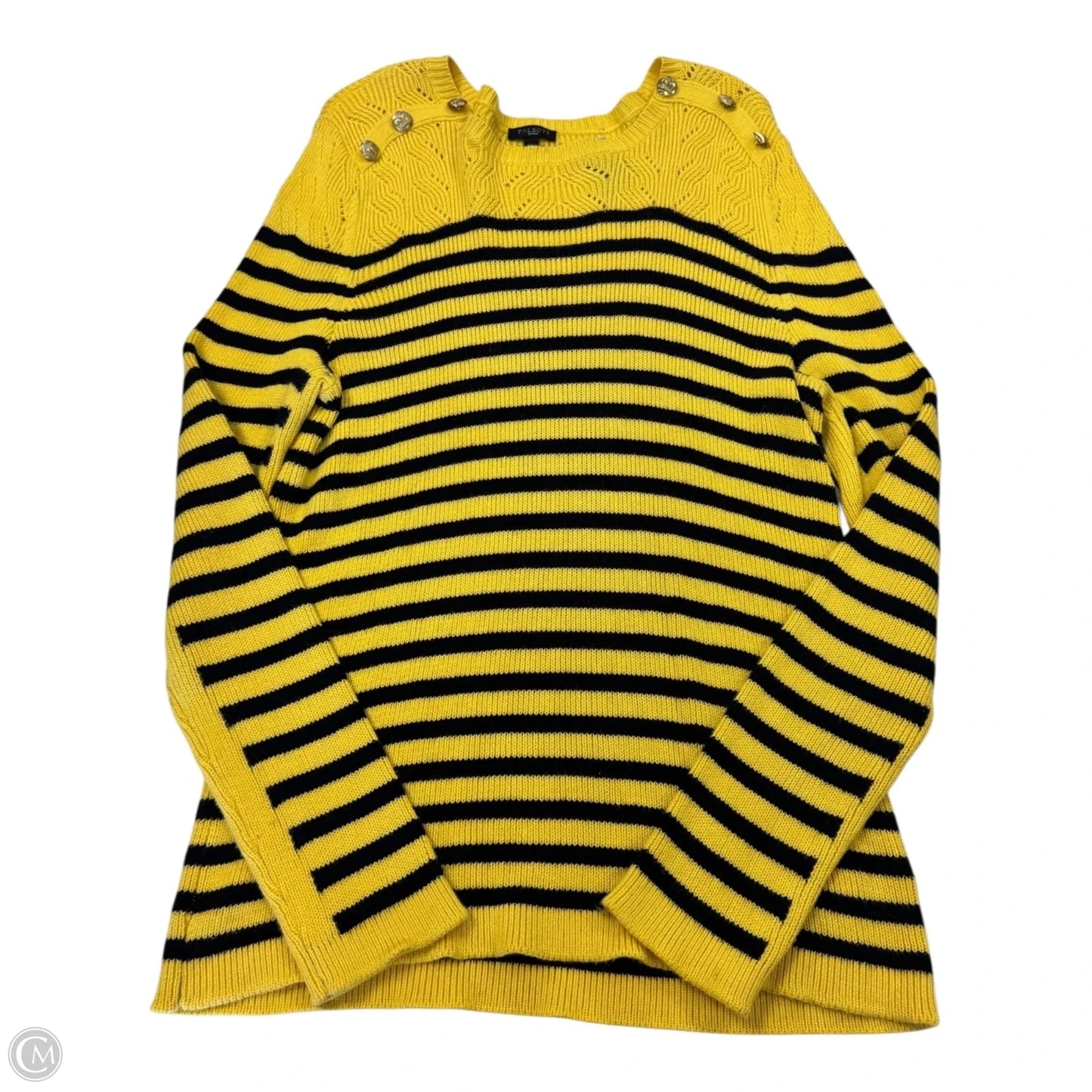 Sweater By Talbots In Striped, Size: Petite   Xl
