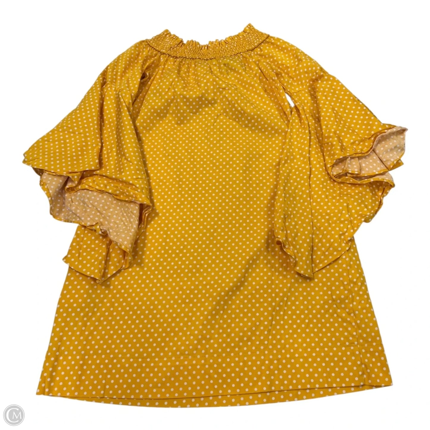 Dress Casual Short By New York And Co In Yellow, Size: Xs