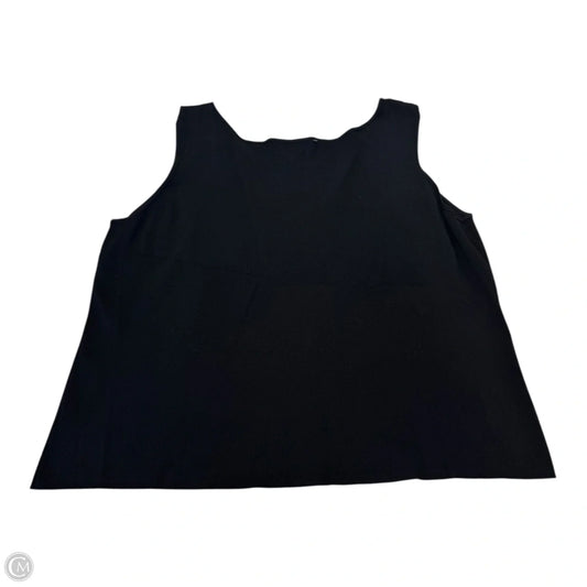 Top Sleeveless By Worthington In Black, Size: 3x