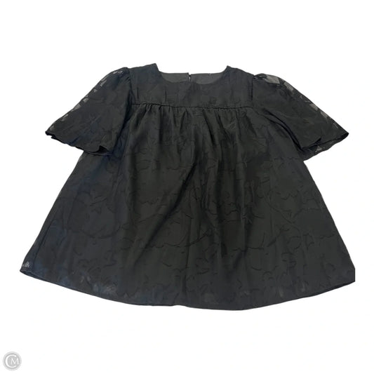 Top Short Sleeve By Clothes Mentor In Black, Size: S