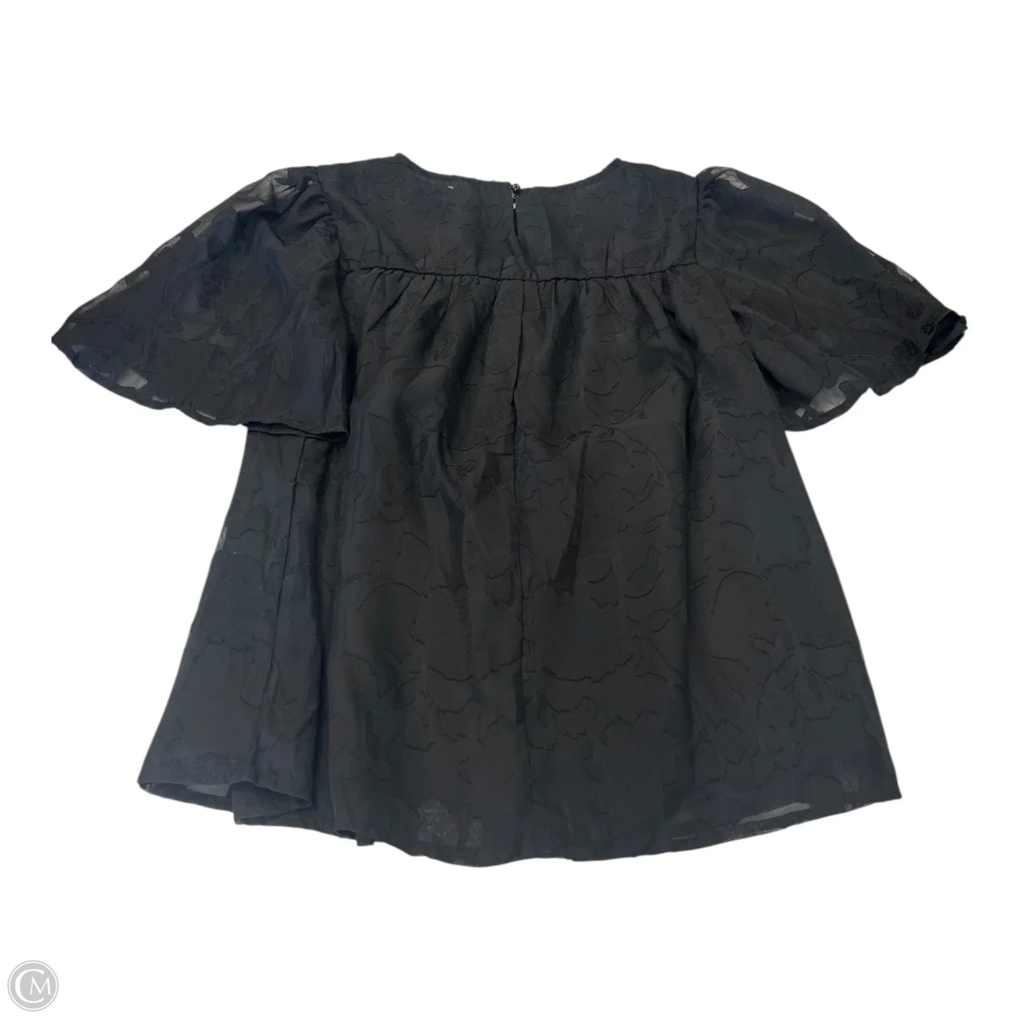 Top Short Sleeve By Clothes Mentor In Black, Size: S
