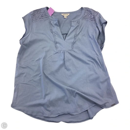 Top Short Sleeve By Orvis In Blue, Size: Xl