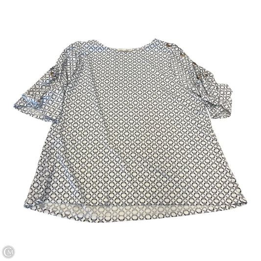 Top Short Sleeve By Clothes Mentor In Black & White, Size: 2x