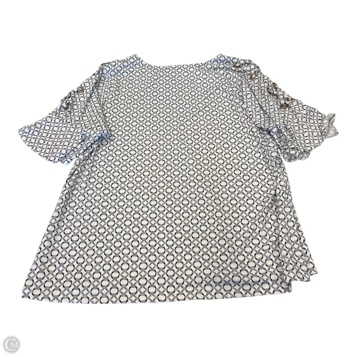 Top Short Sleeve By Clothes Mentor In Black & White, Size: 2x