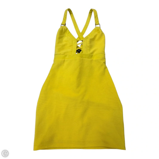 Dress Casual Short By Bebe In Yellow, Size: Xs