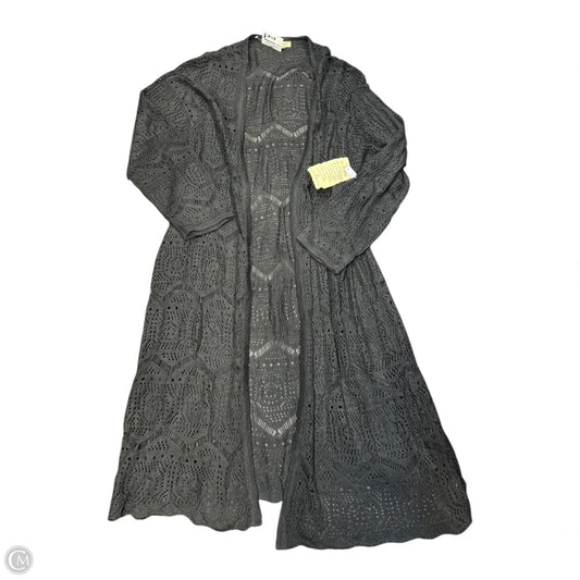 Cardigan By One World In Black, Size: 3x