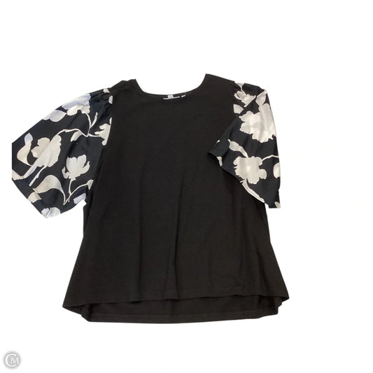 Top Short Sleeve By Chicos In Black, Size: Xl