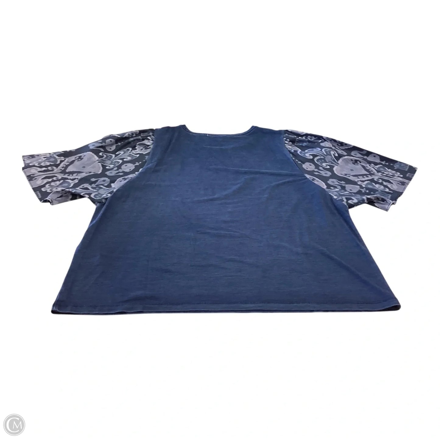 Top Short Sleeve By Chicos In Blue, Size: Xl